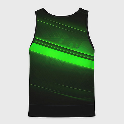 Мужская майка без рукавов Juventus green line / 3D-Черный – фото 2
