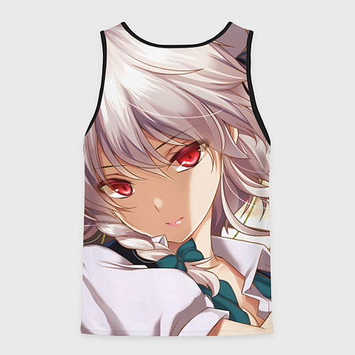 Мужская майка без рукавов Touhou Project Sakuya Izayoi / 3D-Черный – фото 2