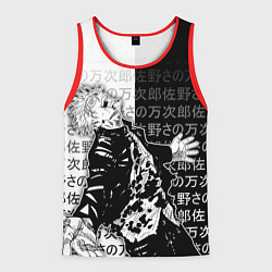 Майка-безрукавка мужская Сатору годжо теряет контроль, цвет: 3D-красный