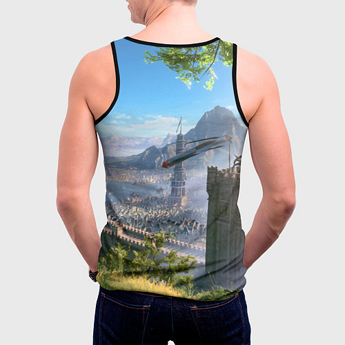 Мужская майка без рукавов Врата Балдура - Baldurs Gate 3 / 3D-Черный – фото 4