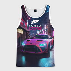 Майка-безрукавка мужская Forza night racing, цвет: 3D-белый