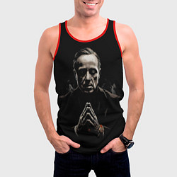 Майка-безрукавка мужская Дон Вито Корлеоне крестный отец, цвет: 3D-красный — фото 2