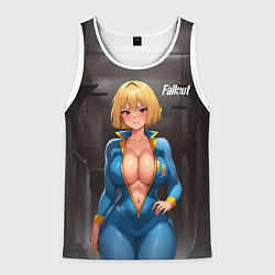 Мужская майка без рукавов Fallout anime girl