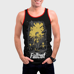 Майка-безрукавка мужская Fallout boys, цвет: 3D-красный — фото 2