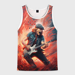 Мужская майка без рукавов ACDC rock music