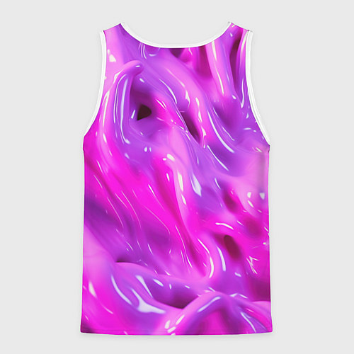 Мужская майка без рукавов Розовая слизь / 3D-Белый – фото 2