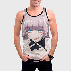 Майка-безрукавка мужская Yofukashi no Uta Надзуна Нанакуса, цвет: 3D-черный — фото 2