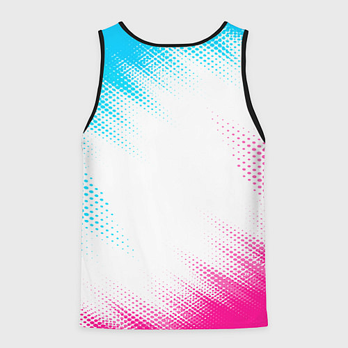 Мужская майка без рукавов Jaguar neon gradient style / 3D-Черный – фото 2