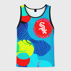 Майка-безрукавка мужская Chicago White Sox - baseball team, цвет: 3D-черный