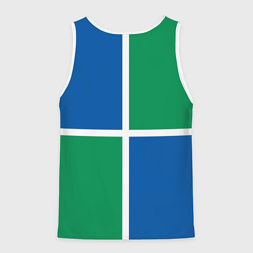 Мужская майка без рукавов Самарские крылья советов / 3D-Белый – фото 2