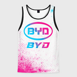 Мужская майка без рукавов BYD neon gradient style