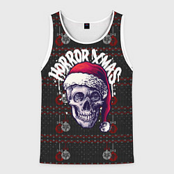 Мужская майка без рукавов Horror xmas