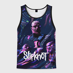 Майка-безрукавка мужская Slipknot: guitar, цвет: 3D-черный