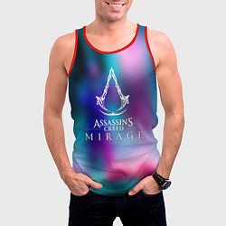Майка-безрукавка мужская Ассасин крид мираж, цвет: 3D-красный — фото 2