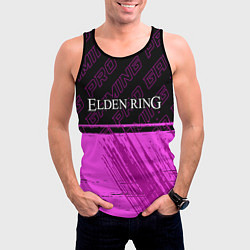 Майка-безрукавка мужская Elden Ring pro gaming: символ сверху, цвет: 3D-черный — фото 2