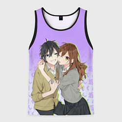 Майка-безрукавка мужская Хори и Миямура, цвет: 3D-черный