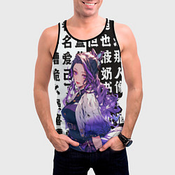 Майка-безрукавка мужская Прекрасная Шинобу Кочо, цвет: 3D-черный — фото 2