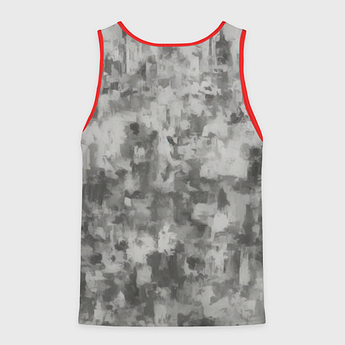 Мужская майка без рукавов Синеглазка / 3D-Красный – фото 2