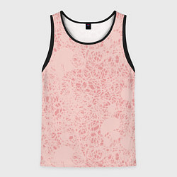 Майка-безрукавка мужская Розовые каракули дудл, цвет: 3D-черный