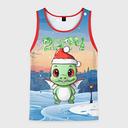 Майка-безрукавка мужская Год дракона 2024, цвет: 3D-красный