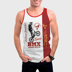 Майка-безрукавка мужская BMX urban style, цвет: 3D-красный — фото 2