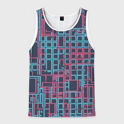 Мужская майка без рукавов Разноцветные толстые линии