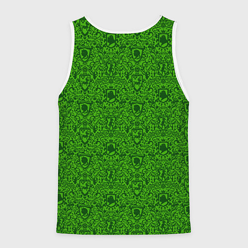 Мужская майка без рукавов Shrek: Pattern / 3D-Белый – фото 2
