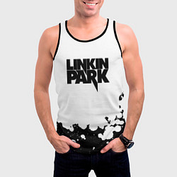 Майка-безрукавка мужская Linkin park black album, цвет: 3D-черный — фото 2