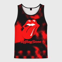 Майка-безрукавка мужская Rolling Stone rock, цвет: 3D-черный