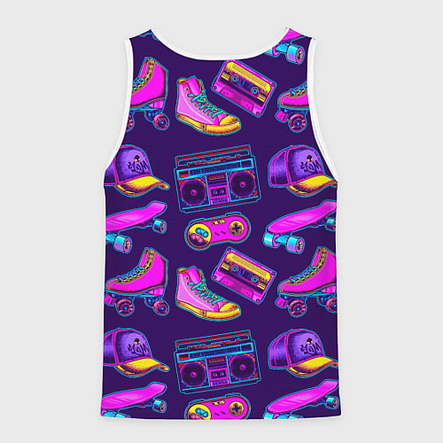 Мужская майка без рукавов Retro stuff / 3D-Белый – фото 2