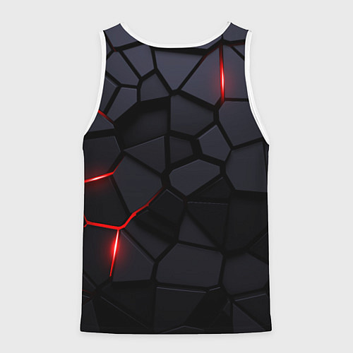 Мужская майка без рукавов Citroen - плиты с эффектом свечения / 3D-Белый – фото 2