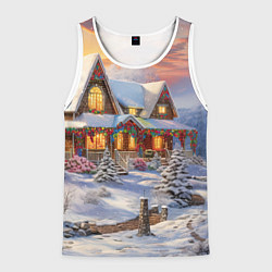 Мужская майка без рукавов Звездная полночь подарков