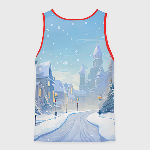 Мужская майка без рукавов Малыш дракончик / 3D-Красный – фото 2