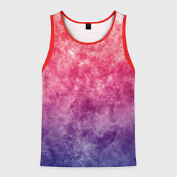 Мужская майка без рукавов Абстракция - сине-красные облака