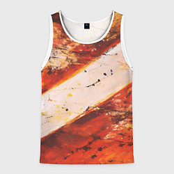 Майка-безрукавка мужская Горная порода, цвет: 3D-белый