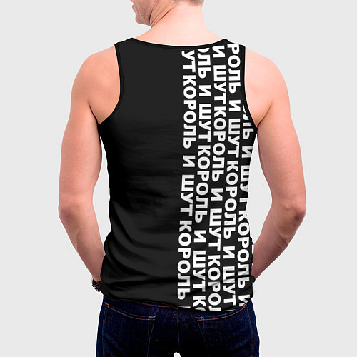 Мужская майка без рукавов Король и шут - русская рок группа / 3D-Черный – фото 4