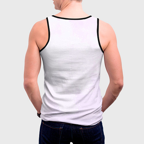 Мужская майка без рукавов Милый фиолетовый дракон / 3D-Черный – фото 4