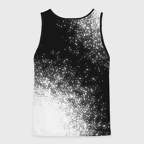 Мужская майка без рукавов Борец из России и герб РФ вертикально / 3D-Черный – фото 2