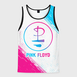 Мужская майка без рукавов Pink Floyd neon gradient style