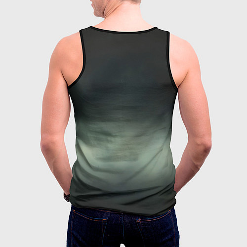 Мужская майка без рукавов Пришелец с большими глазами / 3D-Черный – фото 4