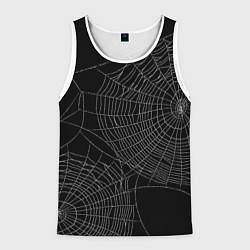 Майка-безрукавка мужская Spider паутина, цвет: 3D-белый