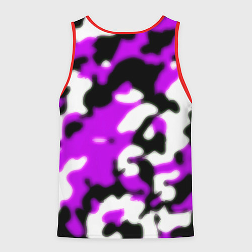 Мужская майка без рукавов Marshmello camo / 3D-Красный – фото 2