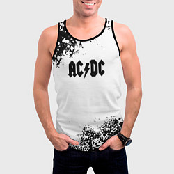 Майка-безрукавка мужская AC DC anarchy rock, цвет: 3D-черный — фото 2