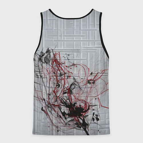 Мужская майка без рукавов Подключенная к сети девушка-андроид / 3D-Черный – фото 2