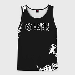 Майка-безрукавка мужская Linkin Park рок бенд, цвет: 3D-черный