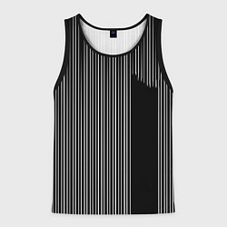 Майка-безрукавка мужская Visual zebra stripes, цвет: 3D-черный