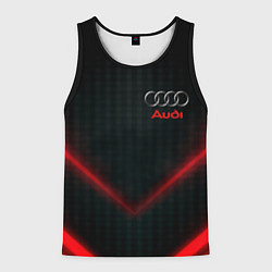 Мужская майка без рукавов Audi stripes neon