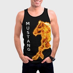 Майка-безрукавка мужская Mustang fire, цвет: 3D-черный — фото 2