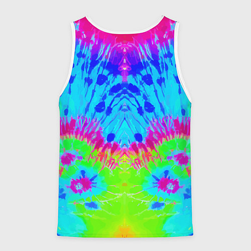 Мужская майка без рукавов Tie-Dye abstraction / 3D-Белый – фото 2