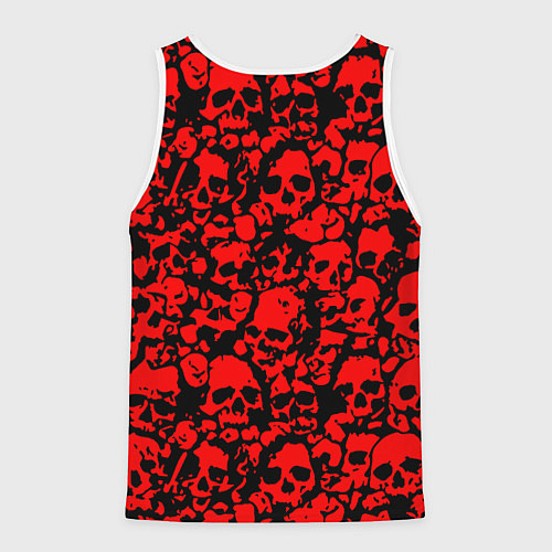 Мужская майка без рукавов Thirty Seconds to Mars skull pattern / 3D-Белый – фото 2